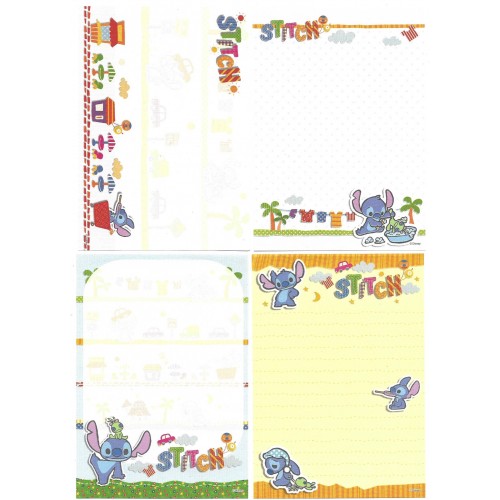 Kit 4 NOTAS Stitch Disney Sun-Star