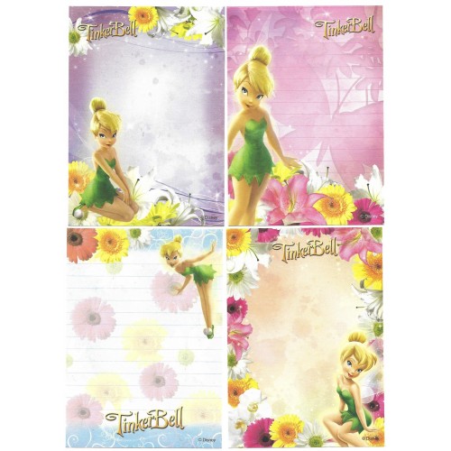 Kit 4 NOTAS Tinker Bell Disney Sun-Star