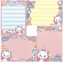 Kit 4 NOTAS Marie Ice Cream Ribbon Cherry Disney Sun-Star