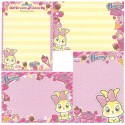 Kit 4 NOTAS Miss Bunny Ice Cream Ribbon Strawberry Disney Sun-Star