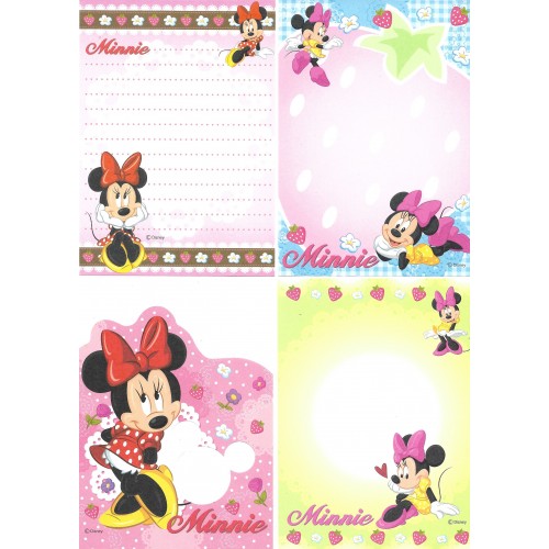 Kit 4 NOTAS Minnie Disney