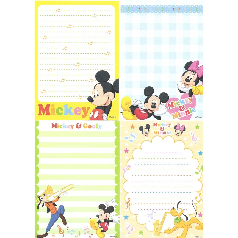 Kit 6 NOTAS Mickey & Friends Disney