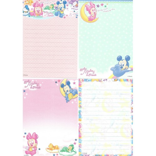 Kit 6 NOTAS Baby Mickey & Friends Disney