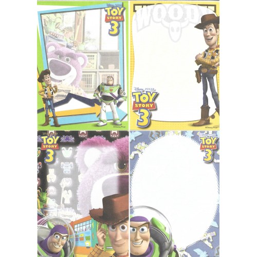 Kit 4 NOTAS Disney-Pixar TOY STORY 3 Sun-Star Japan