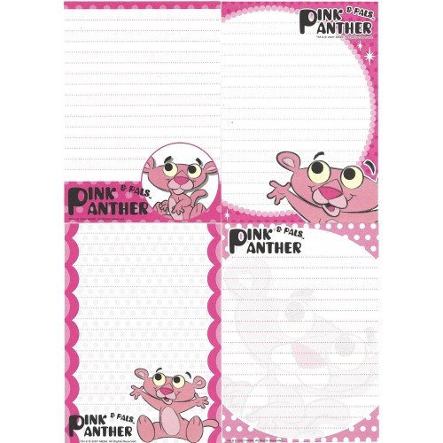Kit 4 Notas Pink Panther & Pals 2007
