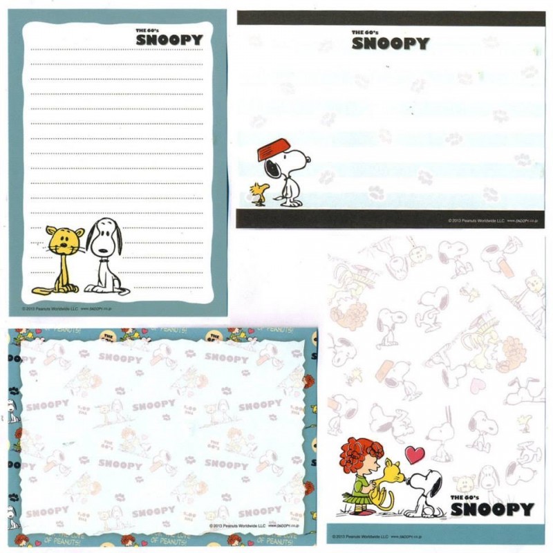 Ano 2013. Kit 4 Notas The 60's SNOOPY and Faron