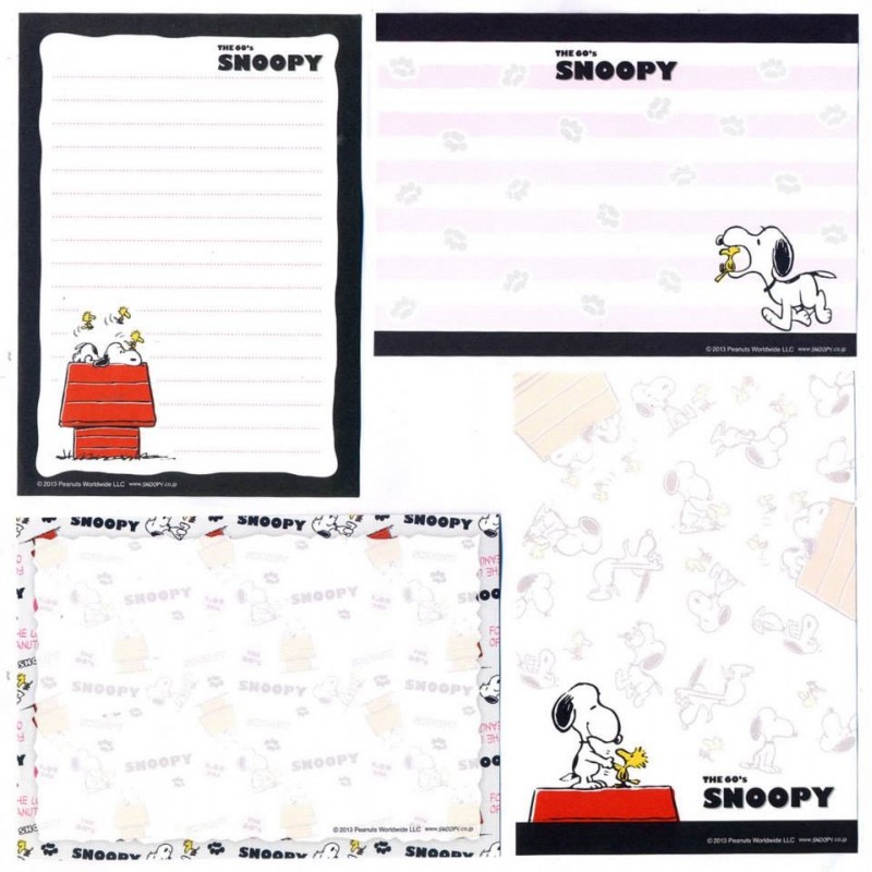 Ano 2013. Kit 4 Notas The 60's SNOOPY and Woodstock CBR