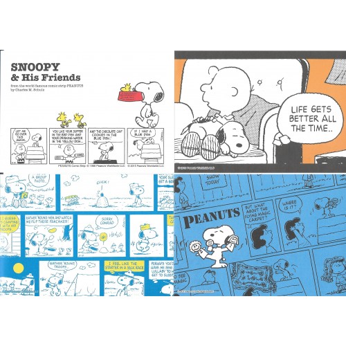 Ano 2015. Kit 8 Notas SNOOPY & His Friends