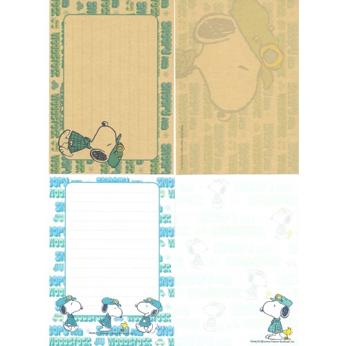 Kit 4 Notas Snoopy CAM Spy Penauts Japan