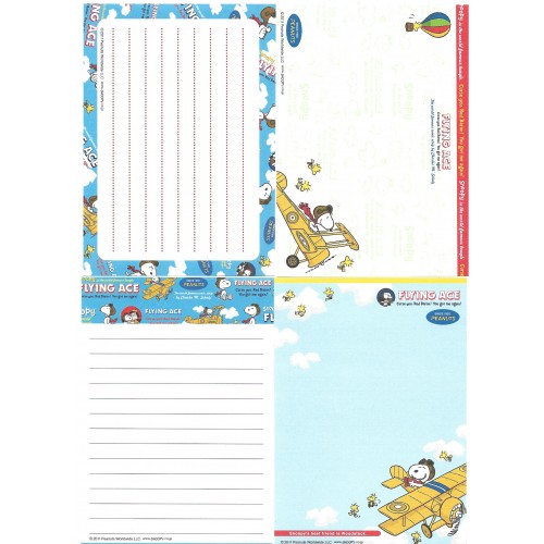 Ano 2011. Kit 4 Notas SNOOPY Flying Ace