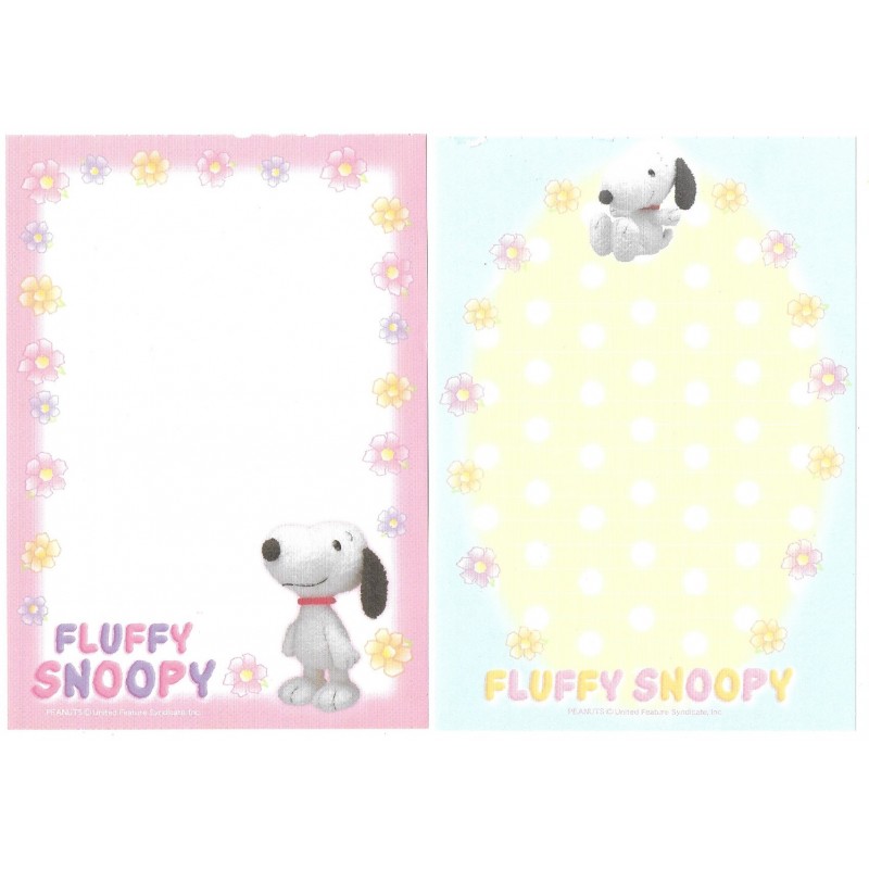 Kit 2 Notas Fluffy SNOOPY Hallmark