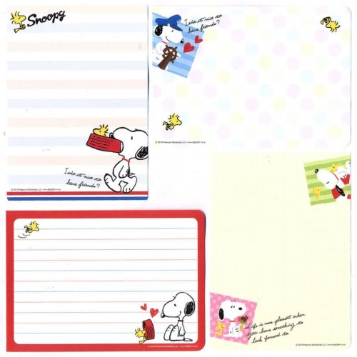 Ano 2013. Kit 4 Notas SNOOPY Hello!