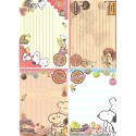 Kit 4 Notas Snoopy Sweets Penauts Japan