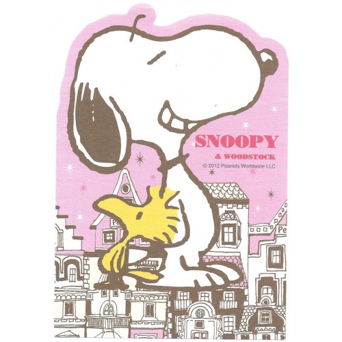 Ano 2012. Nota Vintage SNOOPY & Woodstock GRANDE Delfino