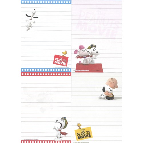 Ano 2015. Kit 8 Notas PEANUTS Movie