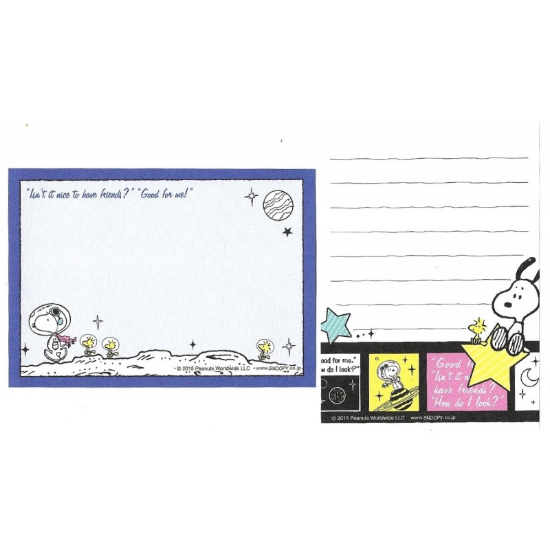 Ano 2015. Kit 2 MEMOS Snoopy Astronaut