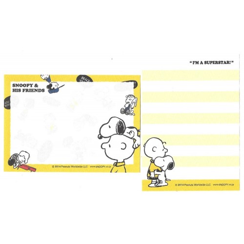 Ano 2014. Kit 2 MEMOS SNOOPY & His Friends CAM