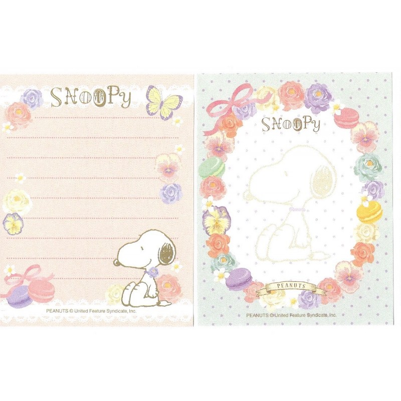 Kit 2 MEMOS SNOOPY Flowers