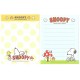 Ano 2015. Kit 2 MEMOS Snoopy Mushroom House