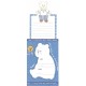 Conjunto de Papel de Carta Vintage Blue Check Bear Lyric Japan