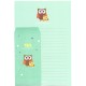 Conjunto de Papel de Carta Importado OWL (CAZ) Letter Korea