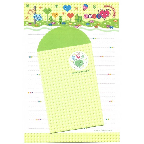 Conjunto de Papel de Carta Importado Love Is Miracle - OLIVE.S