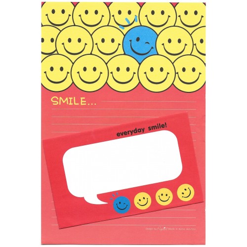 Conjunto de Papel de Carta Importado Smile - Papier