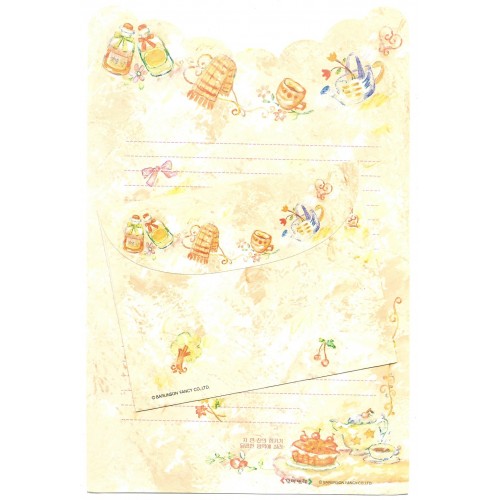 Conjunto de Papel de Carta Importado Barunson Fancy CLA