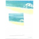 Conjunto de Papel de Carta Importado Beach - BS