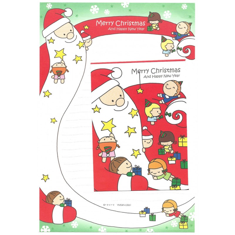 Conjunto de Papel de Carta Importado Merry Christmas - YM