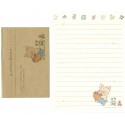 Ano 1989. Conjunto de Papel de Carta Zashikibuta CMA Vintage Sanrio