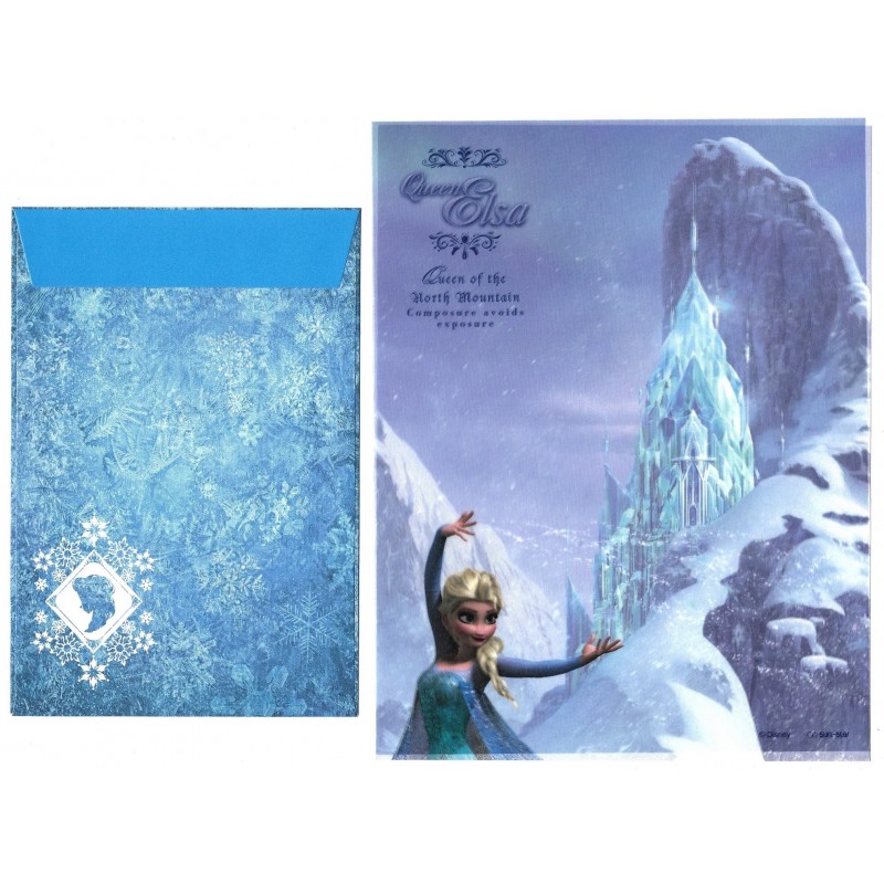 Conjunto de Papel de Carta Disney Queen Elsa VEG Sun-Star