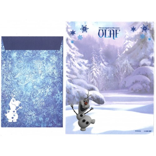 Conjunto de Papel de Carta Disney OLAF VEG Sun-Star