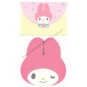 Ano 1976. Conjunto de Papel de Carta My Melody Die Cut 2 Vintage Sanrio