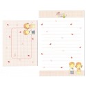 Conjunto de Papel de Carta Pequeno Importado AMY & TIM