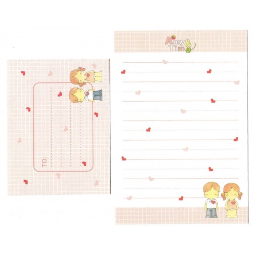 Conjunto de Papel de Carta Pequeno Importado AMY & TIM