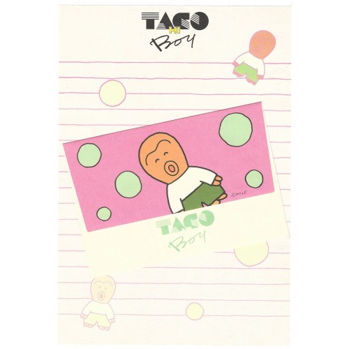 Conjunto de Papel de Carta Antigo (Vintage) TAGO BOY Sun-Star