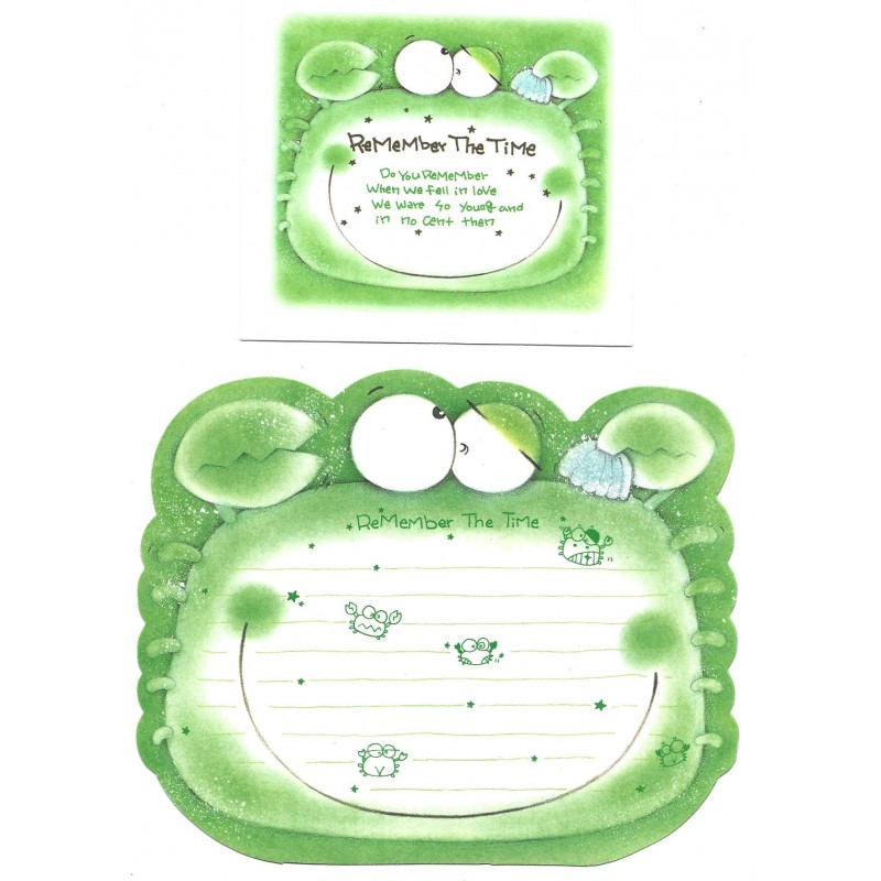 Conjunto de Papel de Carta Importado FROG Remember The Time