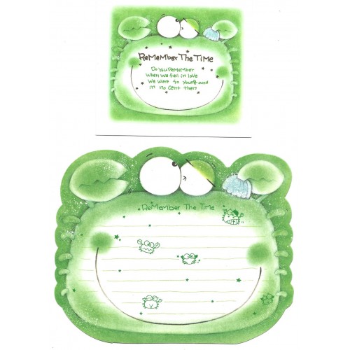 Conjunto de Papel de Carta Importado FROG Remember The Time