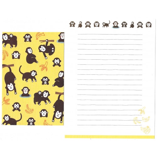 Conjunto de Papel de Carta Importado Monkey Korea