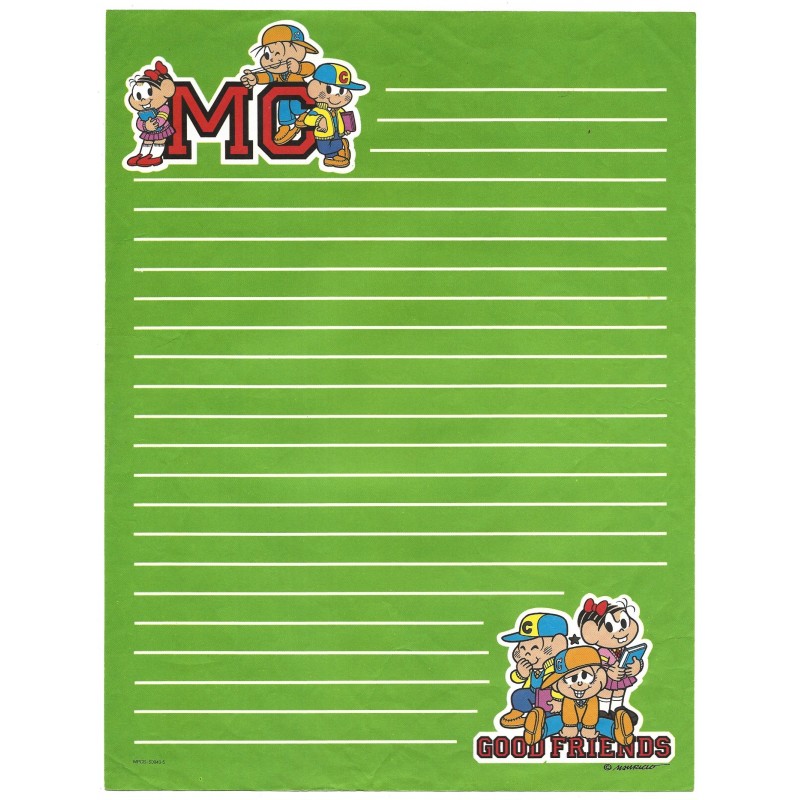 Papel de Carta Antigo Mônica (CVD) A4