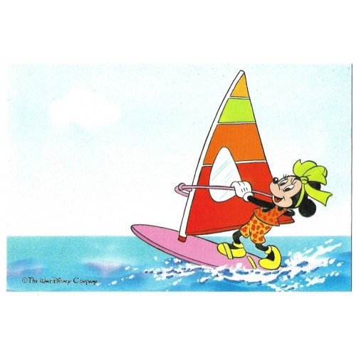 Postal Antigo Disney Minnie Windsurf - Soft Paper