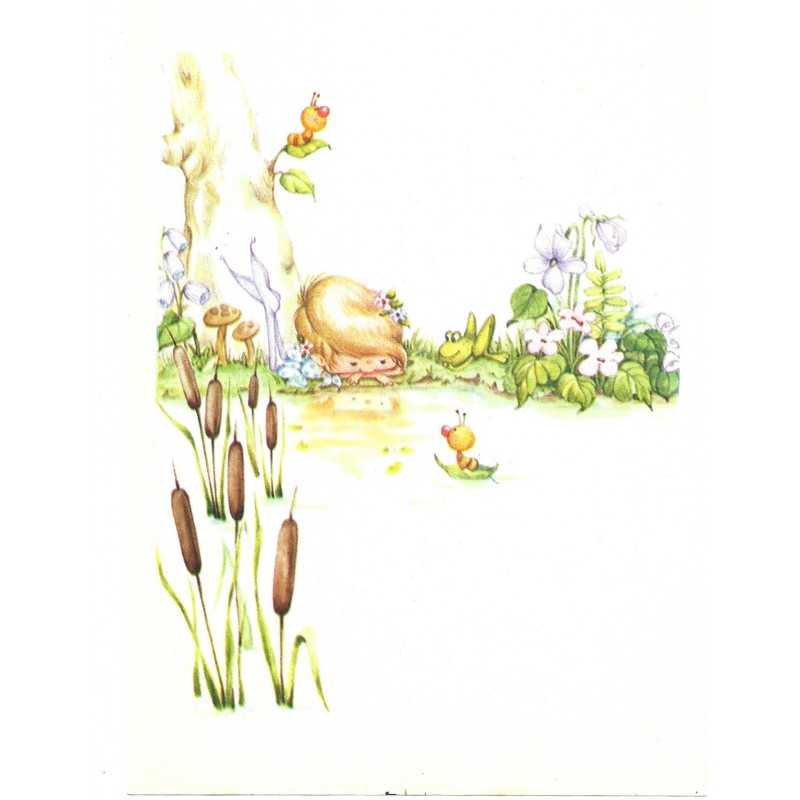 Papel de Carta Antigo M1 Fadinha Encantada