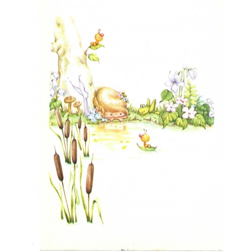 Papel de Carta Antigo M1 Fadinha Encantada