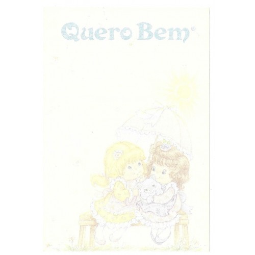 Mini Papel de Carta Antigo Quero Bem