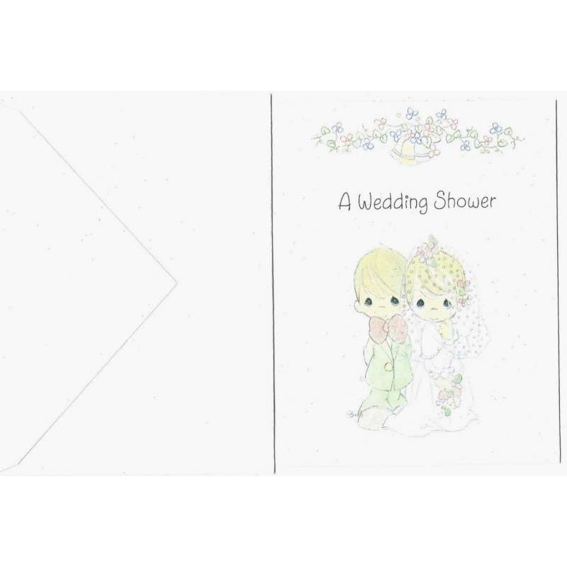 Ano 1994. Cartão Importado Precious Moments Wedding Shower