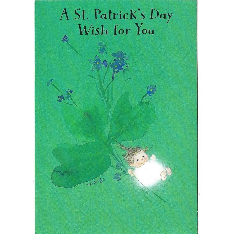 Notecard Antigo Importado Mary Hamilton St. Patrick - Hallmark