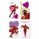 Kit 13 Mini-Cartões de Mensagem Valentines Antigo Importado The Flash