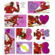 Kit 13 Mini-Cartões de Mensagem Valentines Antigo Importado The Flash