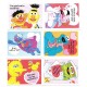 Kit 9 Mini-Cartões de Mensagem Valentines Importado Sesame Street